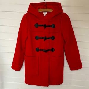 GAP Kids Red Duffle Coat Girls Size Large